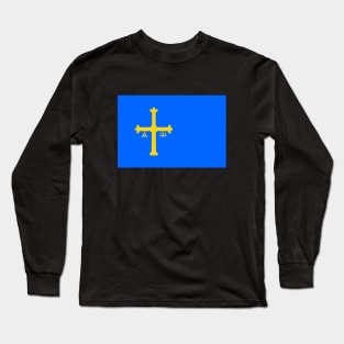 Flag of Asturias, Spain Long Sleeve T-Shirt